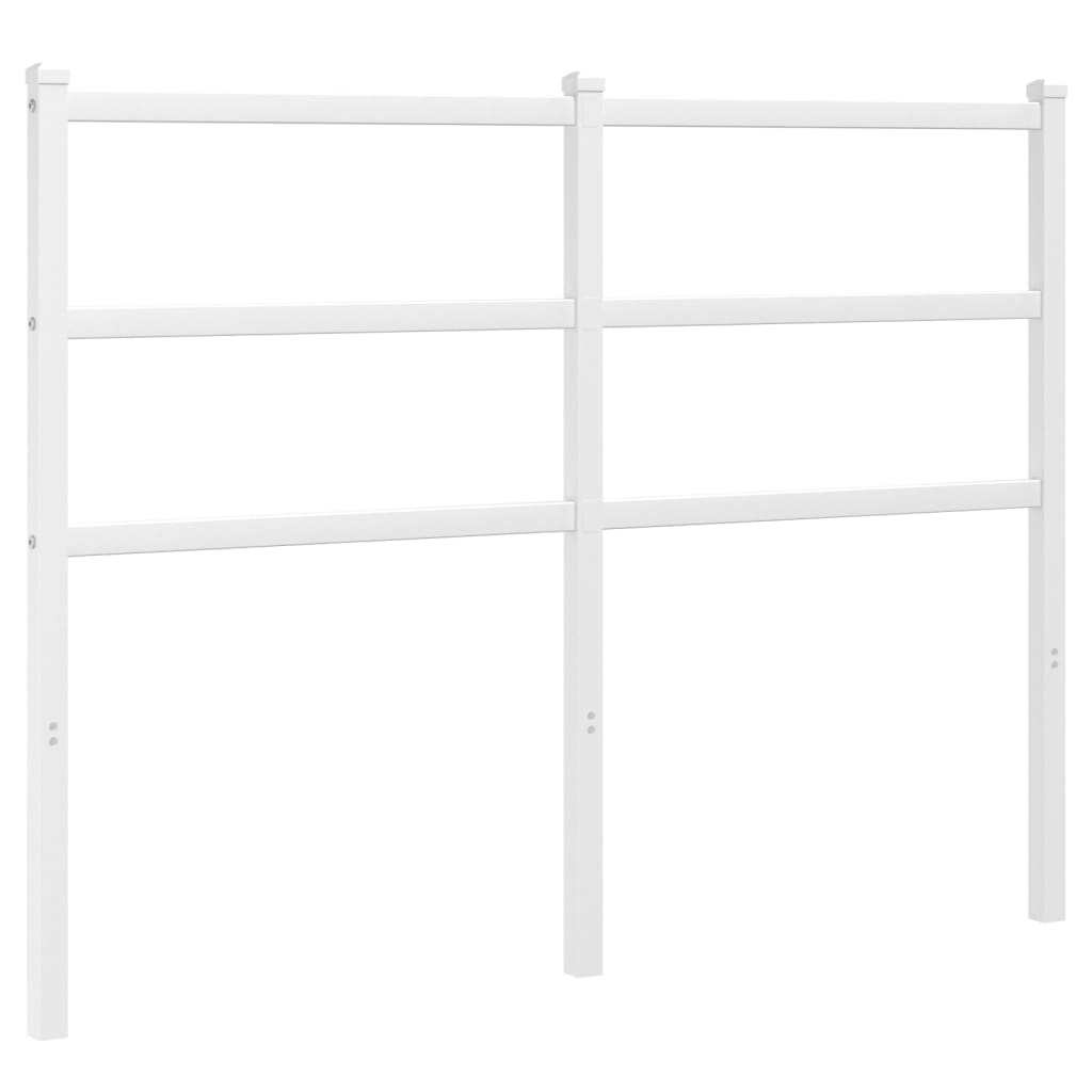 Tête de lit métal blanc 120 cm Têtes et pieds de lit vidaXL   