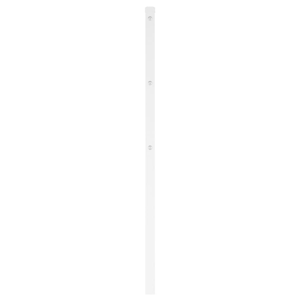 Tête de lit métal blanc 120 cm Têtes et pieds de lit vidaXL   