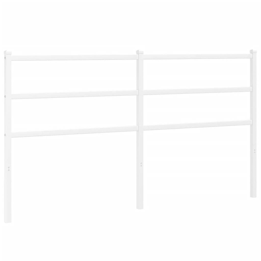 Tête de lit métal blanc 150 cm Têtes et pieds de lit vidaXL   