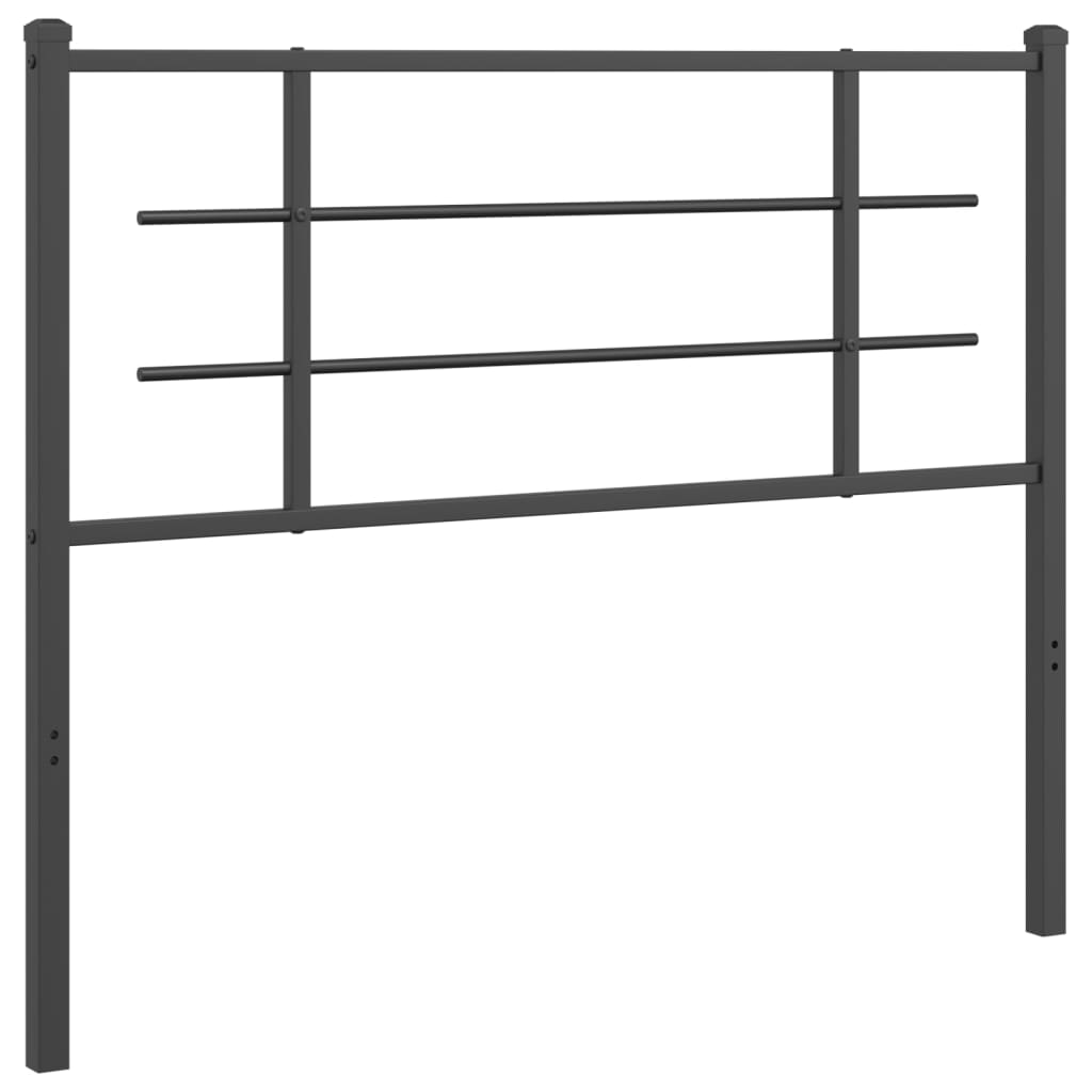 Tête de lit métal noir 107 cm Têtes et pieds de lit vidaXL   