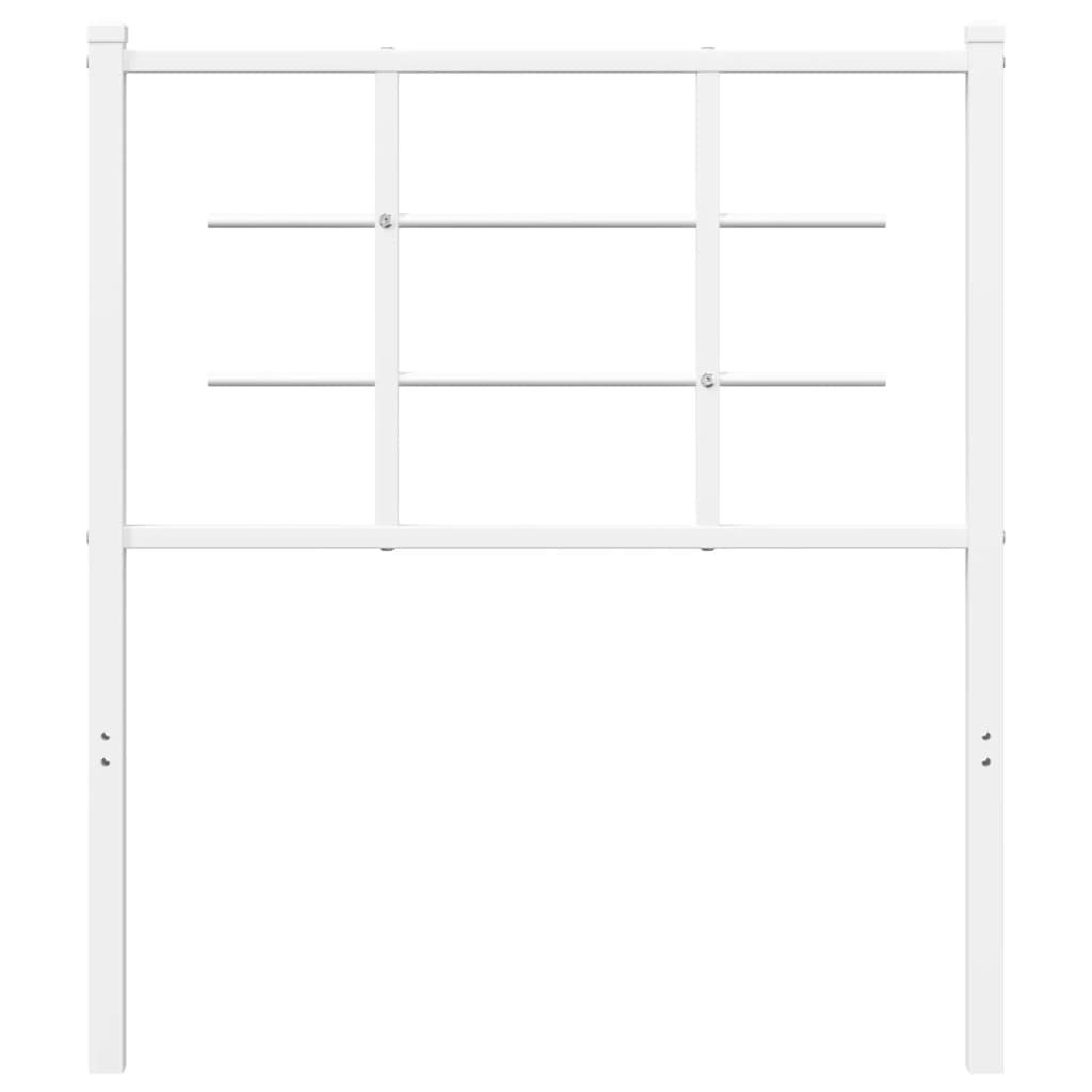 Tête de lit métal blanc 75 cm Têtes et pieds de lit vidaXL   