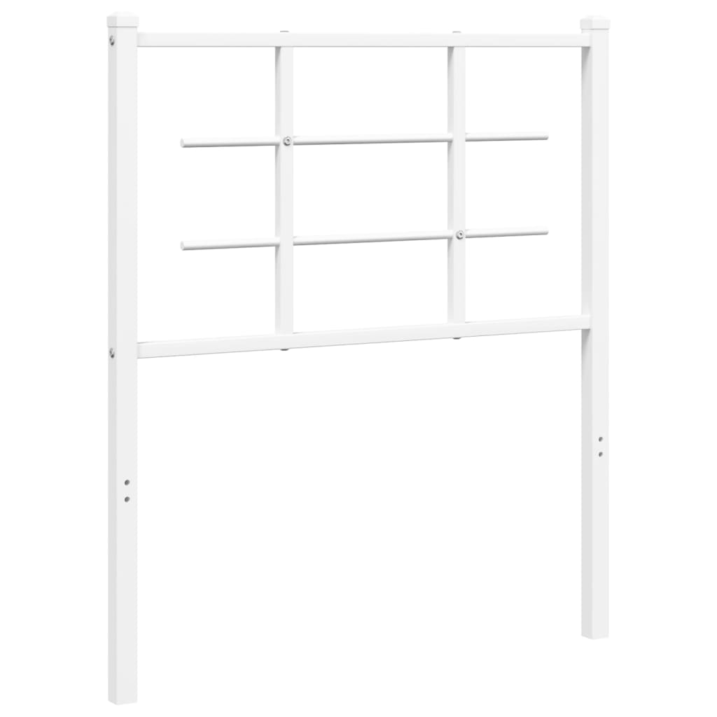 Tête de lit métal blanc 80 cm Têtes et pieds de lit vidaXL   