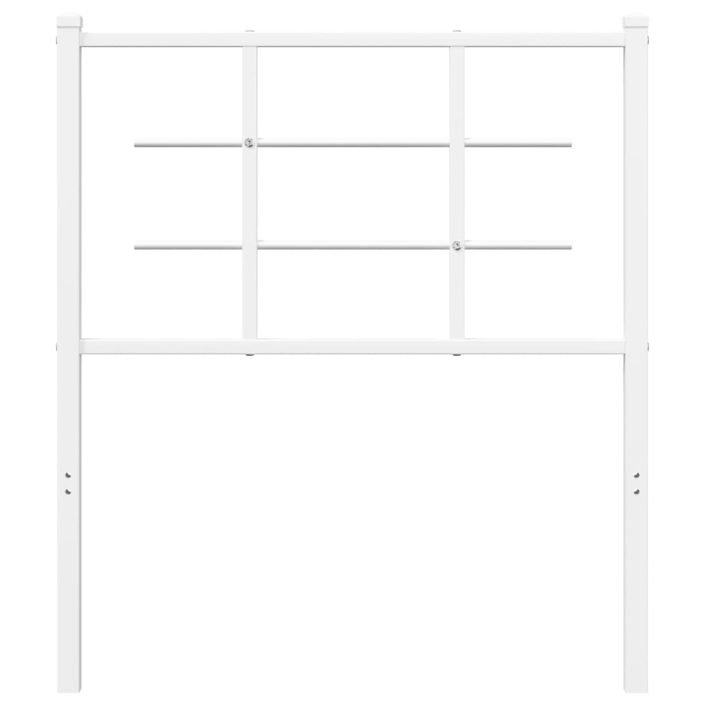 Tête de lit métal blanc 80 cm Têtes et pieds de lit vidaXL   