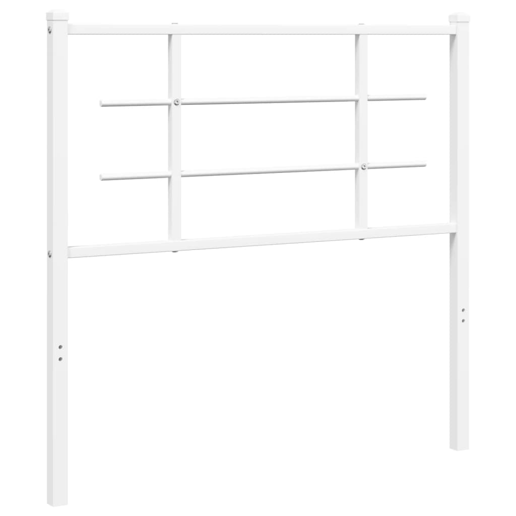 Tête de lit métal blanc 100 cm Têtes et pieds de lit vidaXL   