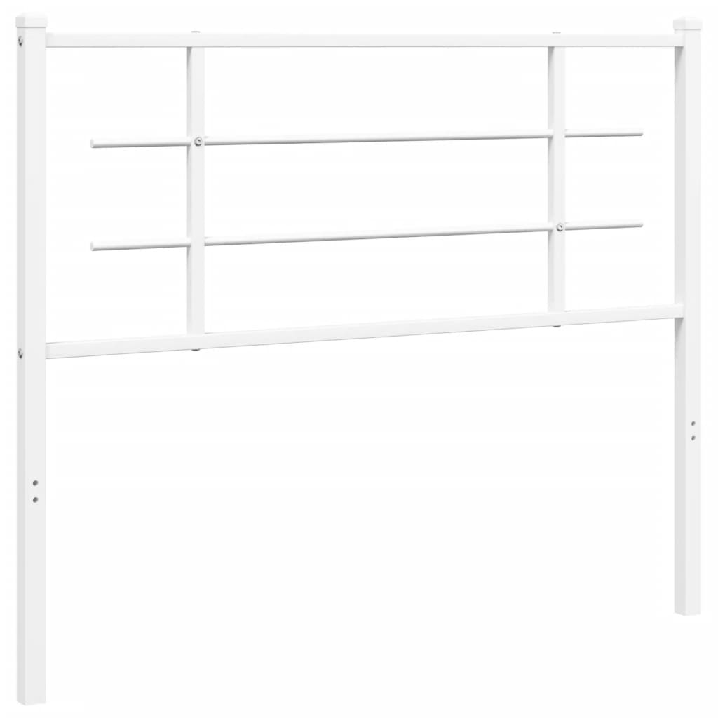 Tête de lit métal blanc 100 cm Têtes et pieds de lit vidaXL   