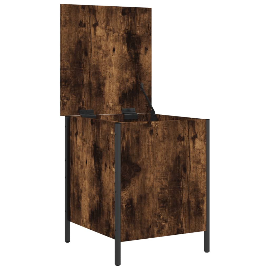 Banc de rangement chêne fumé 40x42,5x50 cm bois d'ingénierie Bancs coffres vidaXL   