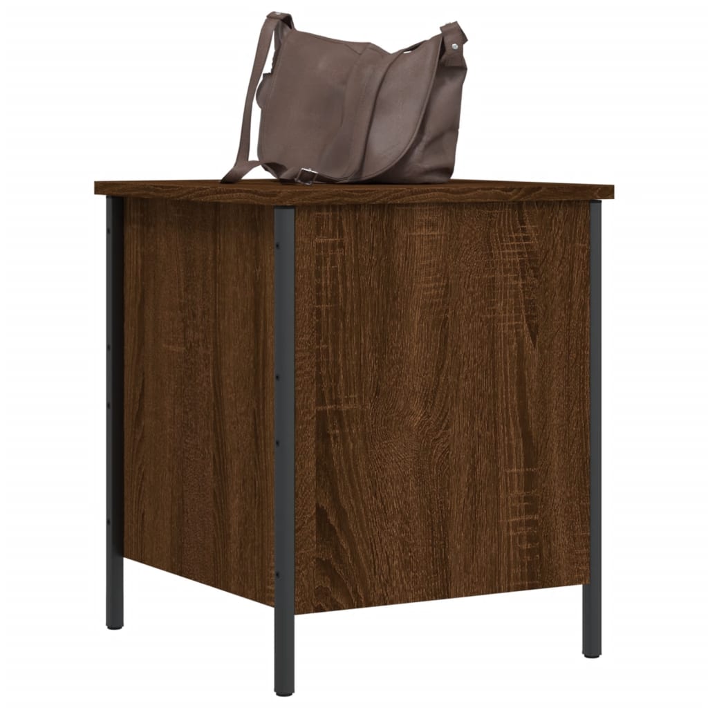 Banc de rangement chêne marron 40x42,5x50 cm bois d'ingénierie Bancs coffres vidaXL   