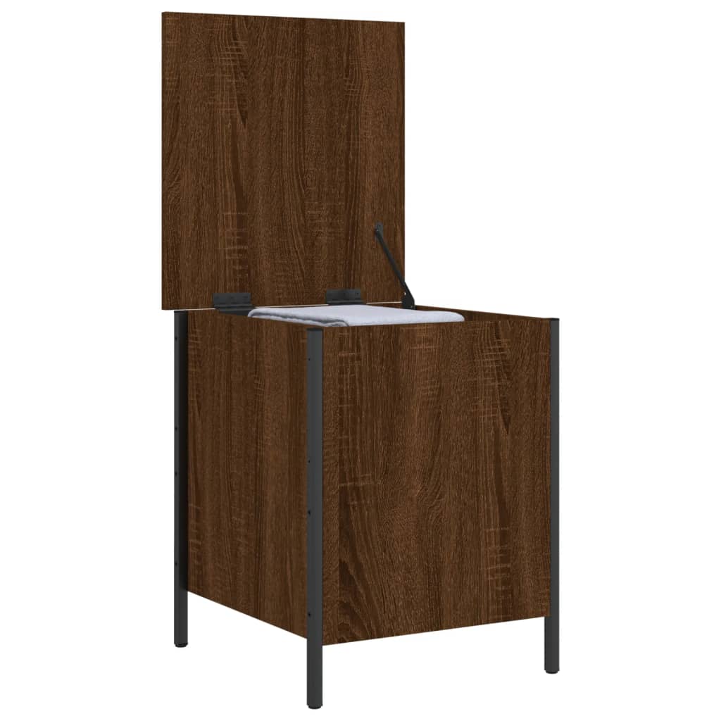 Banc de rangement chêne marron 40x42,5x50 cm bois d'ingénierie Bancs coffres vidaXL   