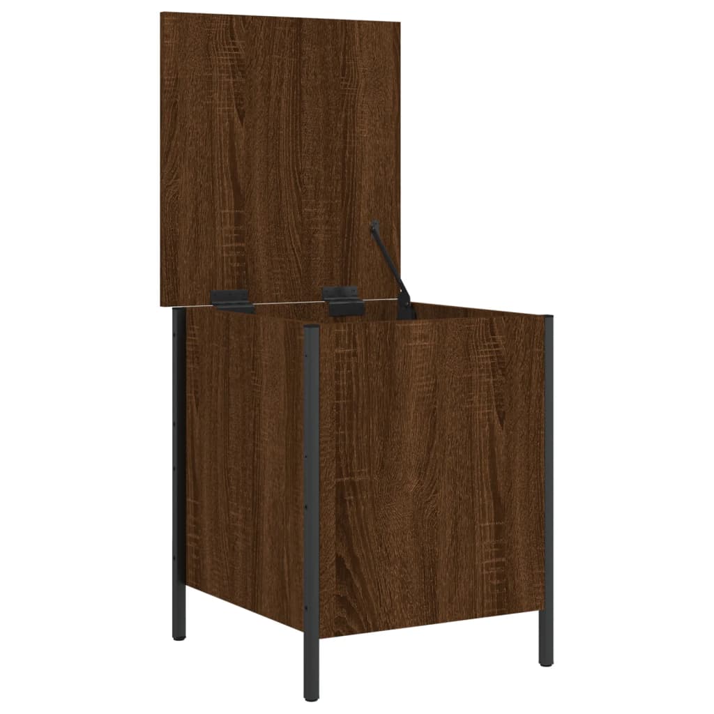 Banc de rangement chêne marron 40x42,5x50 cm bois d'ingénierie Bancs coffres vidaXL   