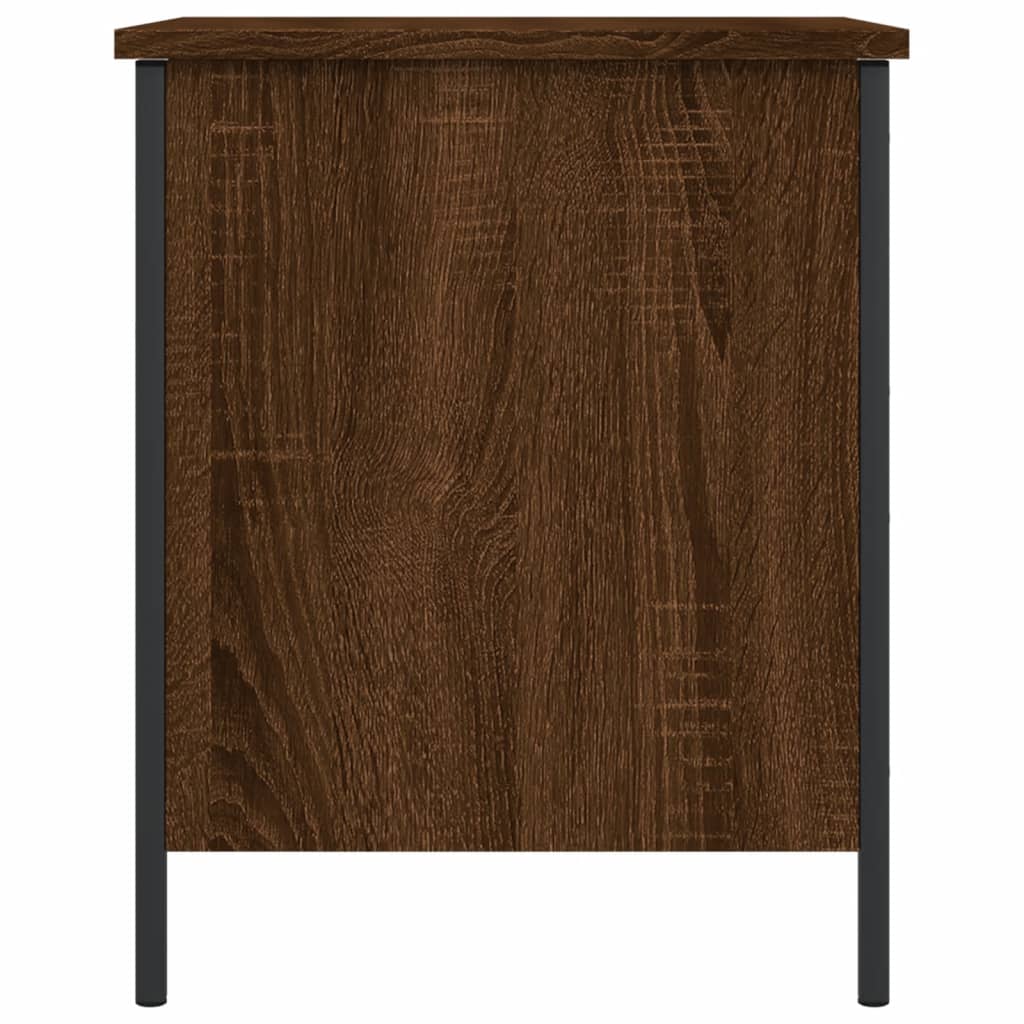 Banc de rangement chêne marron 40x42,5x50 cm bois d'ingénierie Bancs coffres vidaXL   