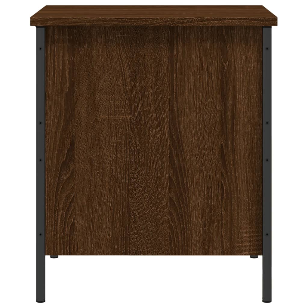 Banc de rangement chêne marron 40x42,5x50 cm bois d'ingénierie Bancs coffres vidaXL   