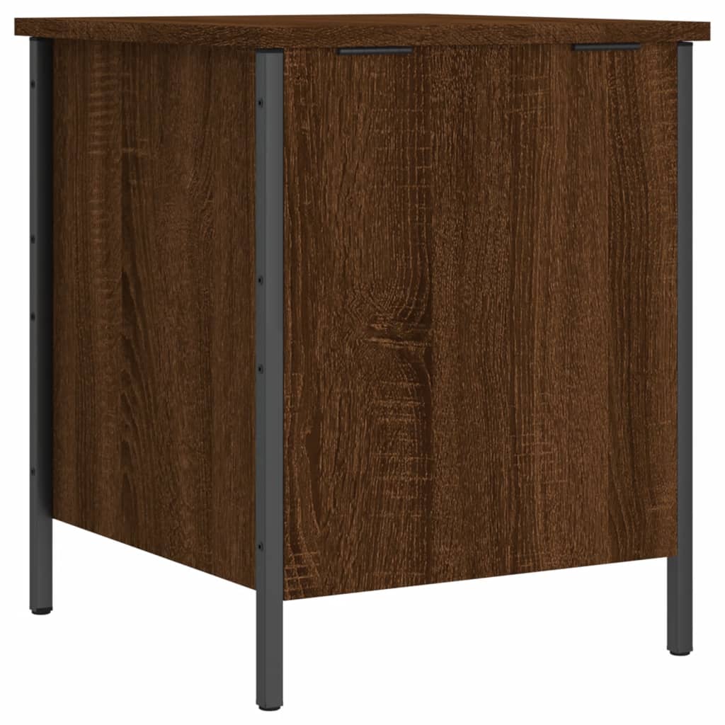 Banc de rangement chêne marron 40x42,5x50 cm bois d'ingénierie Bancs coffres vidaXL   