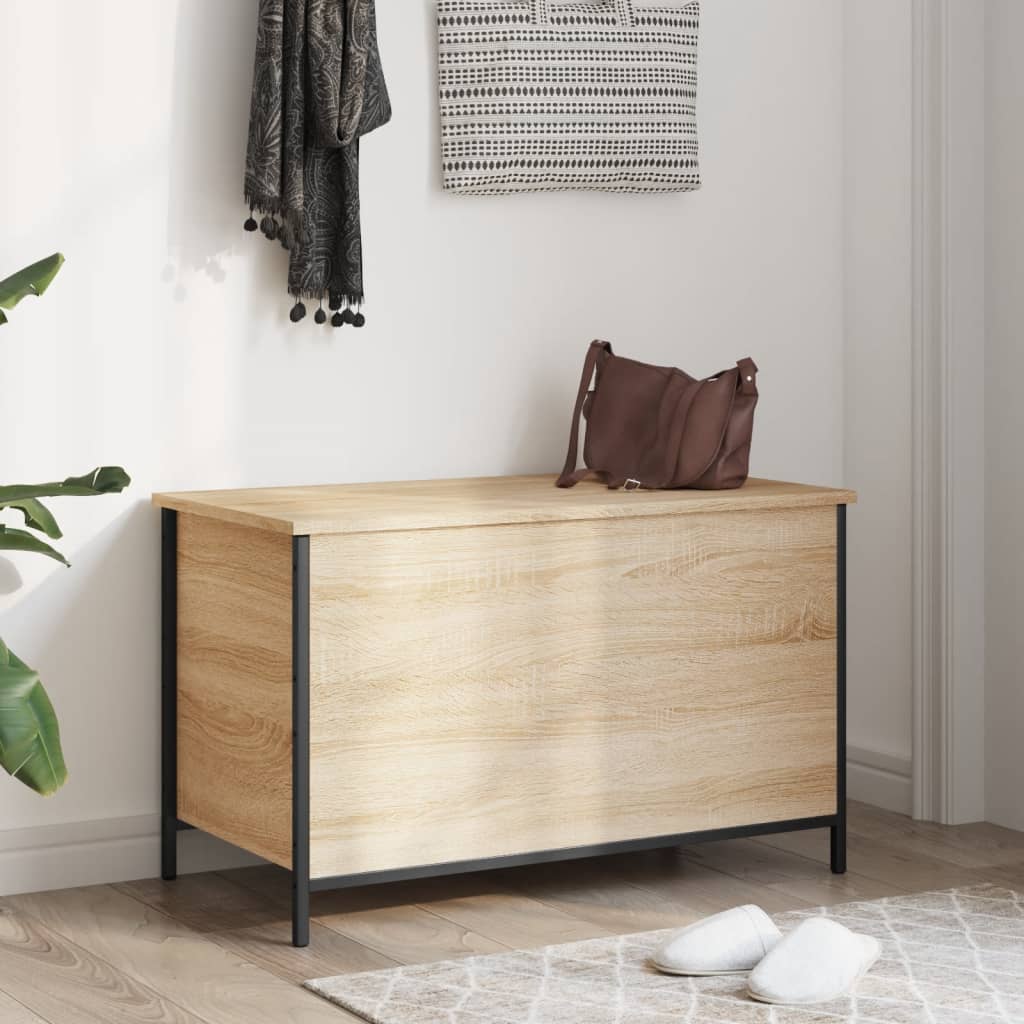 Banc de rangement chêne sonoma 80x42,5x50 cm bois d'ingénierie Bancs coffres vidaXL   