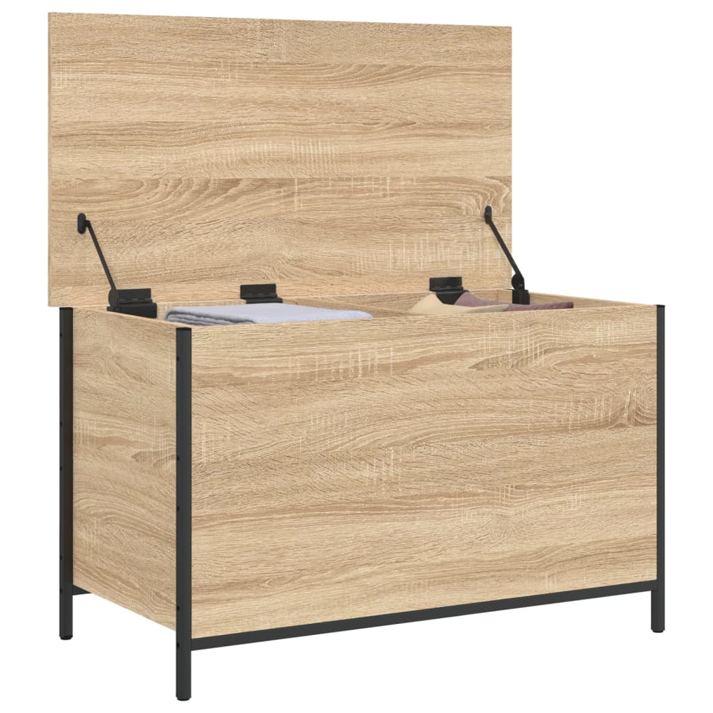 Banc de rangement chêne sonoma 80x42,5x50 cm bois d'ingénierie Bancs coffres vidaXL   