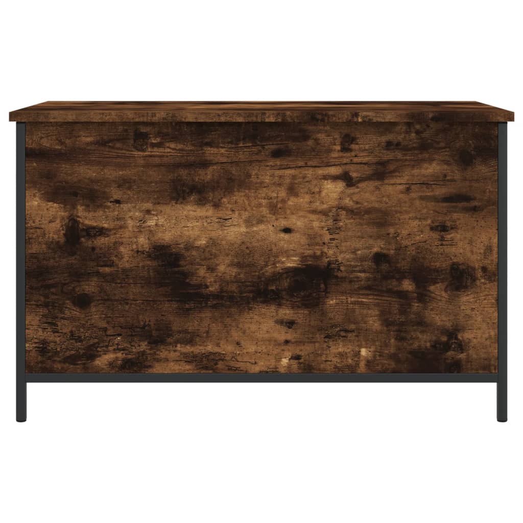 Banc de rangement chêne fumé 80x42,5x50 cm bois d'ingénierie Bancs coffres vidaXL   