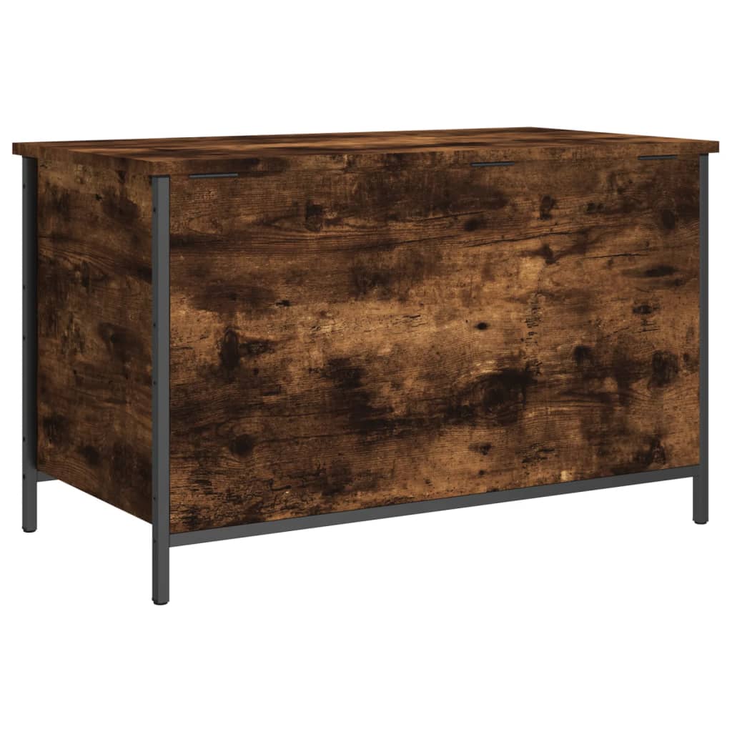 Banc de rangement chêne fumé 80x42,5x50 cm bois d'ingénierie Bancs coffres vidaXL   