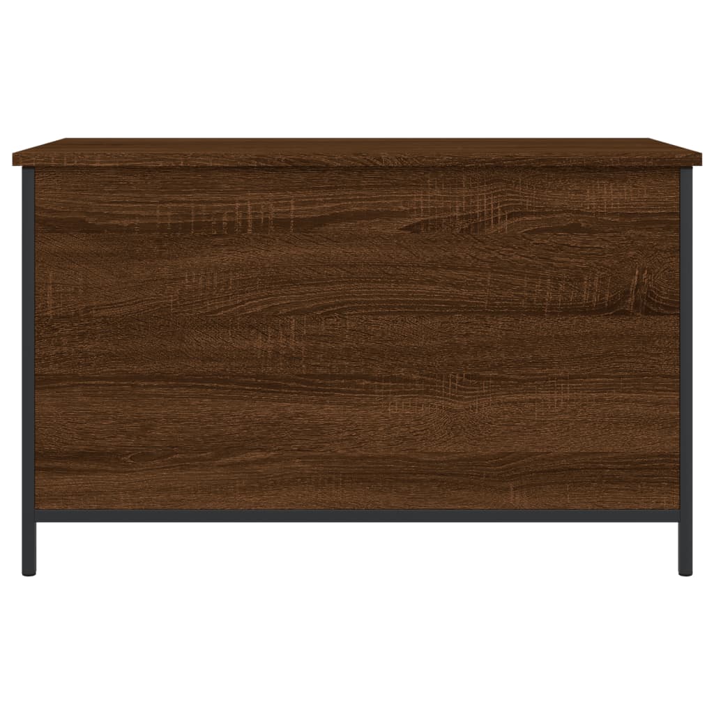 Banc de rangement chêne marron 80x42,5x50 cm bois d'ingénierie Bancs coffres vidaXL   