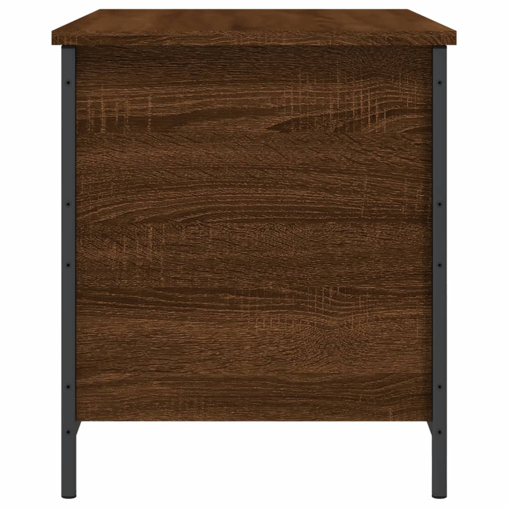 Banc de rangement chêne marron 80x42,5x50 cm bois d'ingénierie Bancs coffres vidaXL   