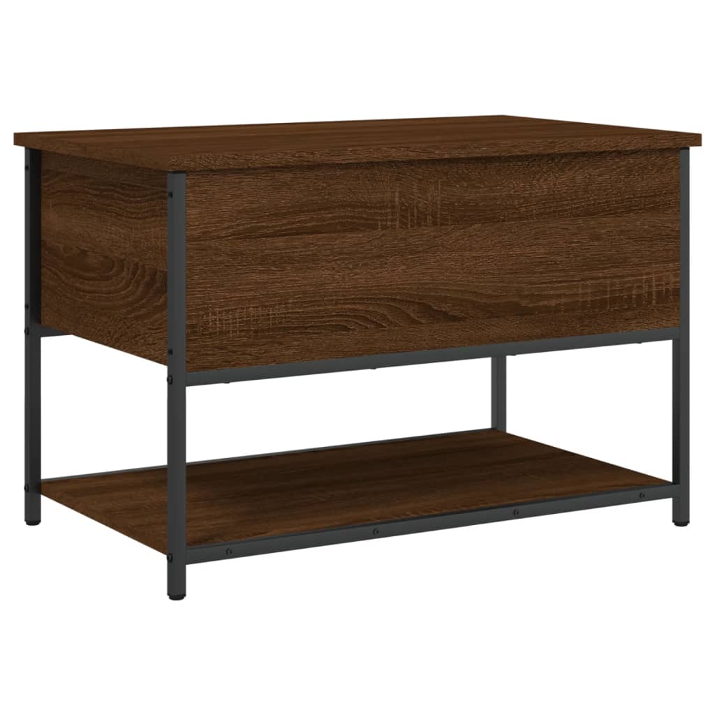 Banc de rangement chêne marron 70x42,5x47 cm bois d'ingénierie Bancs coffres vidaXL   