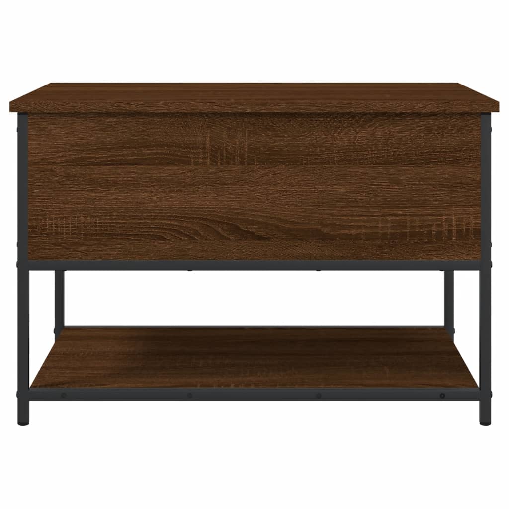 Banc de rangement chêne marron 70x42,5x47 cm bois d'ingénierie Bancs coffres vidaXL   