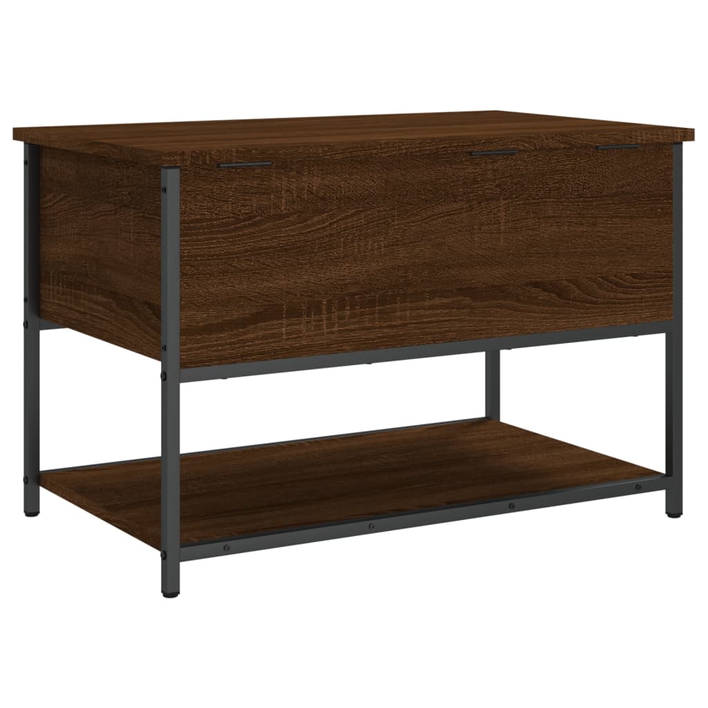 Banc de rangement chêne marron 70x42,5x47 cm bois d'ingénierie Bancs coffres vidaXL   