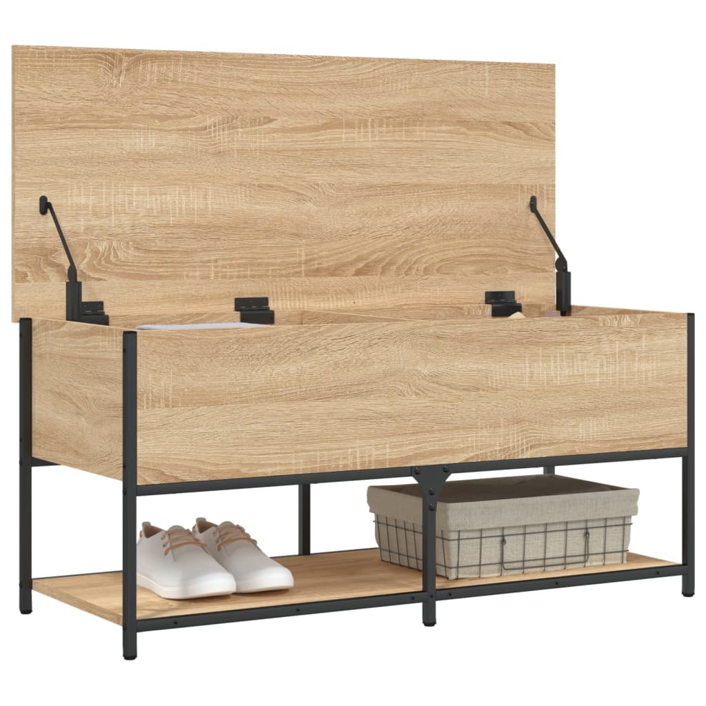 Banc de rangement chêne sonoma 100x42,5x47 cm bois d'ingénierie Bancs coffres vidaXL   