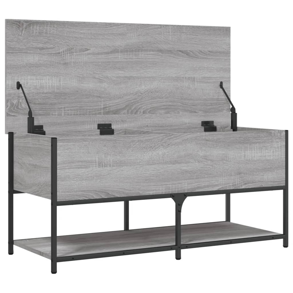 Banc de rangement sonoma gris 100x42,5x47 cm bois d'ingénierie Bancs coffres vidaXL   