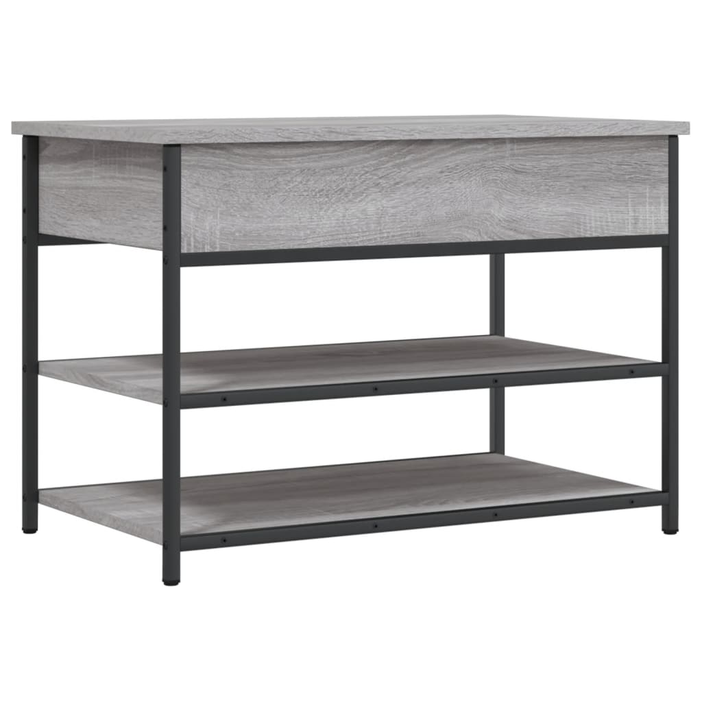 Banc à chaussures sonoma gris 70x42,5x50 cm bois d'ingénierie Bancs coffres vidaXL   