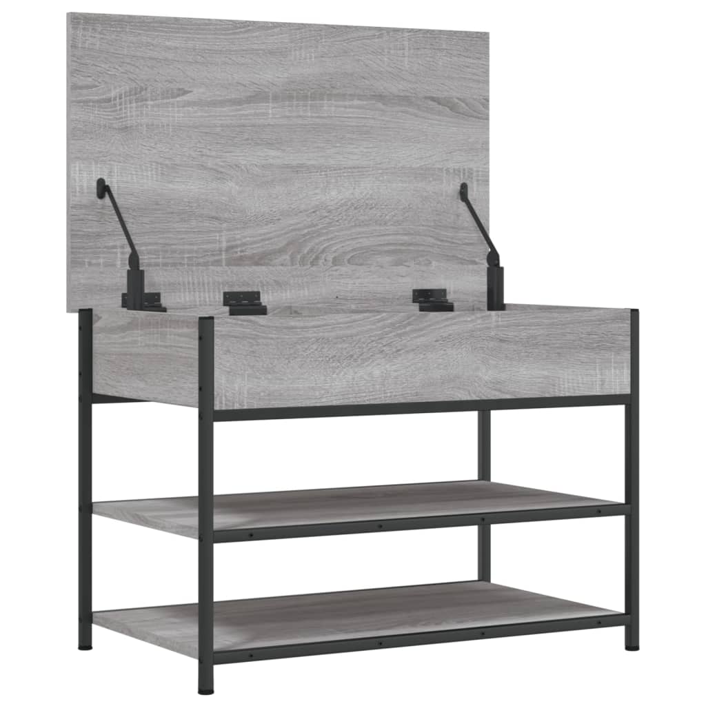 Banc à chaussures sonoma gris 70x42,5x50 cm bois d'ingénierie Bancs coffres vidaXL   