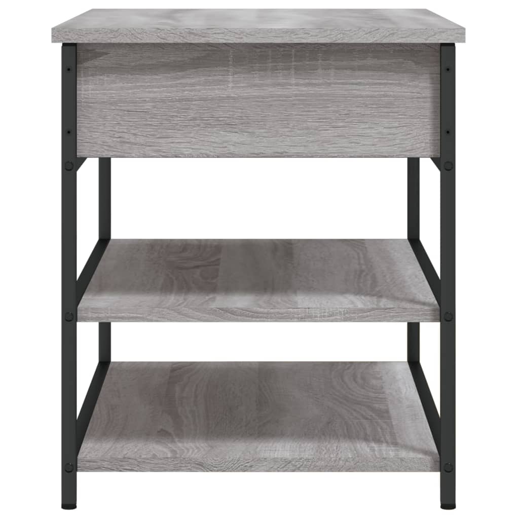 Banc à chaussures sonoma gris 70x42,5x50 cm bois d'ingénierie Bancs coffres vidaXL   