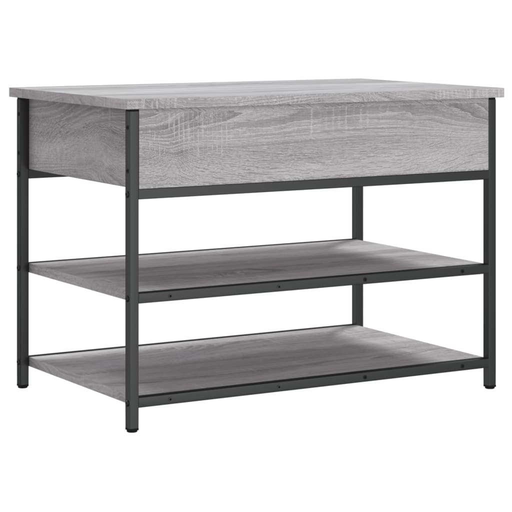 Banc à chaussures sonoma gris 70x42,5x50 cm bois d'ingénierie Bancs coffres vidaXL   