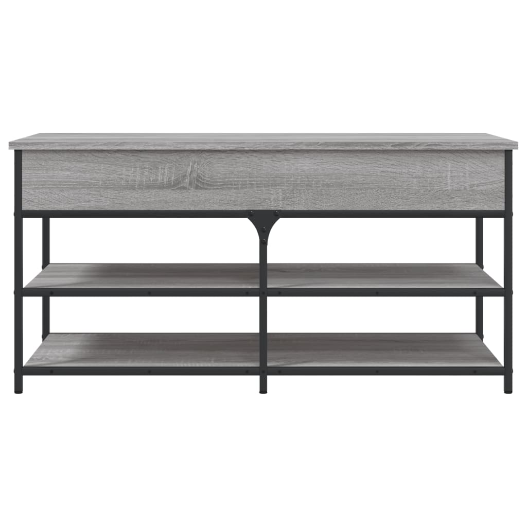 Banc à chaussures sonoma gris 100x42,5x50 cm bois d'ingénierie Bancs coffres vidaXL   