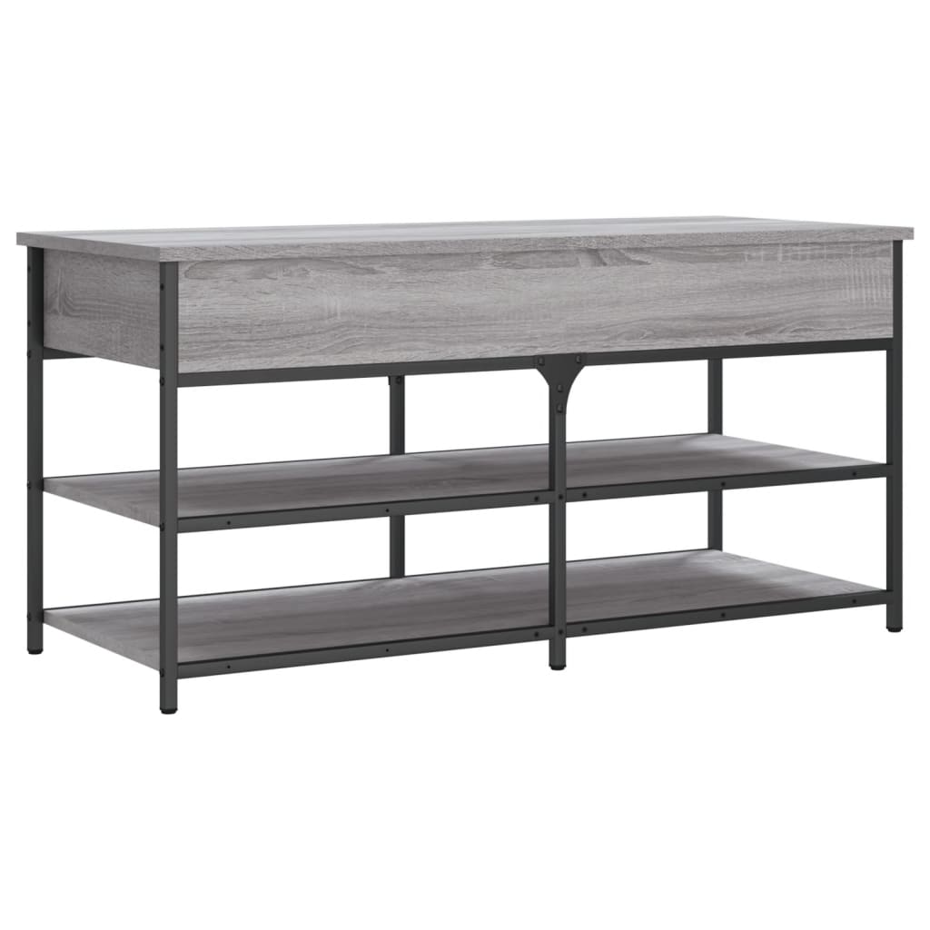 Banc à chaussures sonoma gris 100x42,5x50 cm bois d'ingénierie Bancs coffres vidaXL   