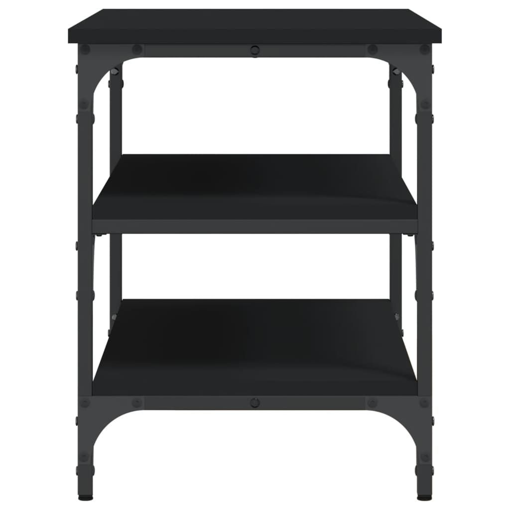 Banc à chaussures noir 70x38,5x49 cm bois d'ingénierie Bancs coffres vidaXL   