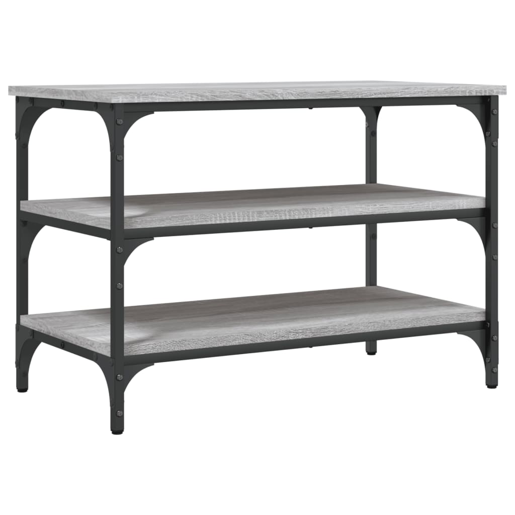 Banc à chaussures sonoma gris 70x38,5x49 cm bois d'ingénierie Bancs coffres vidaXL   