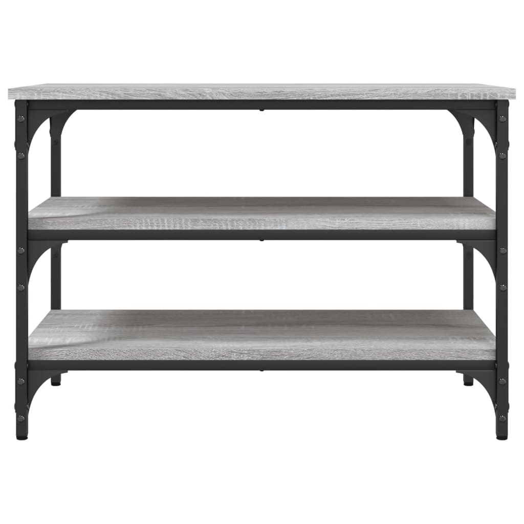 Banc à chaussures sonoma gris 70x38,5x49 cm bois d'ingénierie Bancs coffres vidaXL   