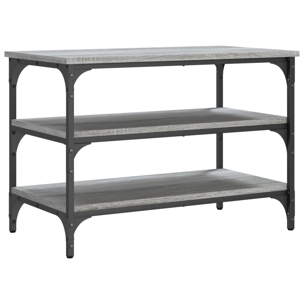 Banc à chaussures sonoma gris 70x38,5x49 cm bois d'ingénierie Bancs coffres vidaXL   