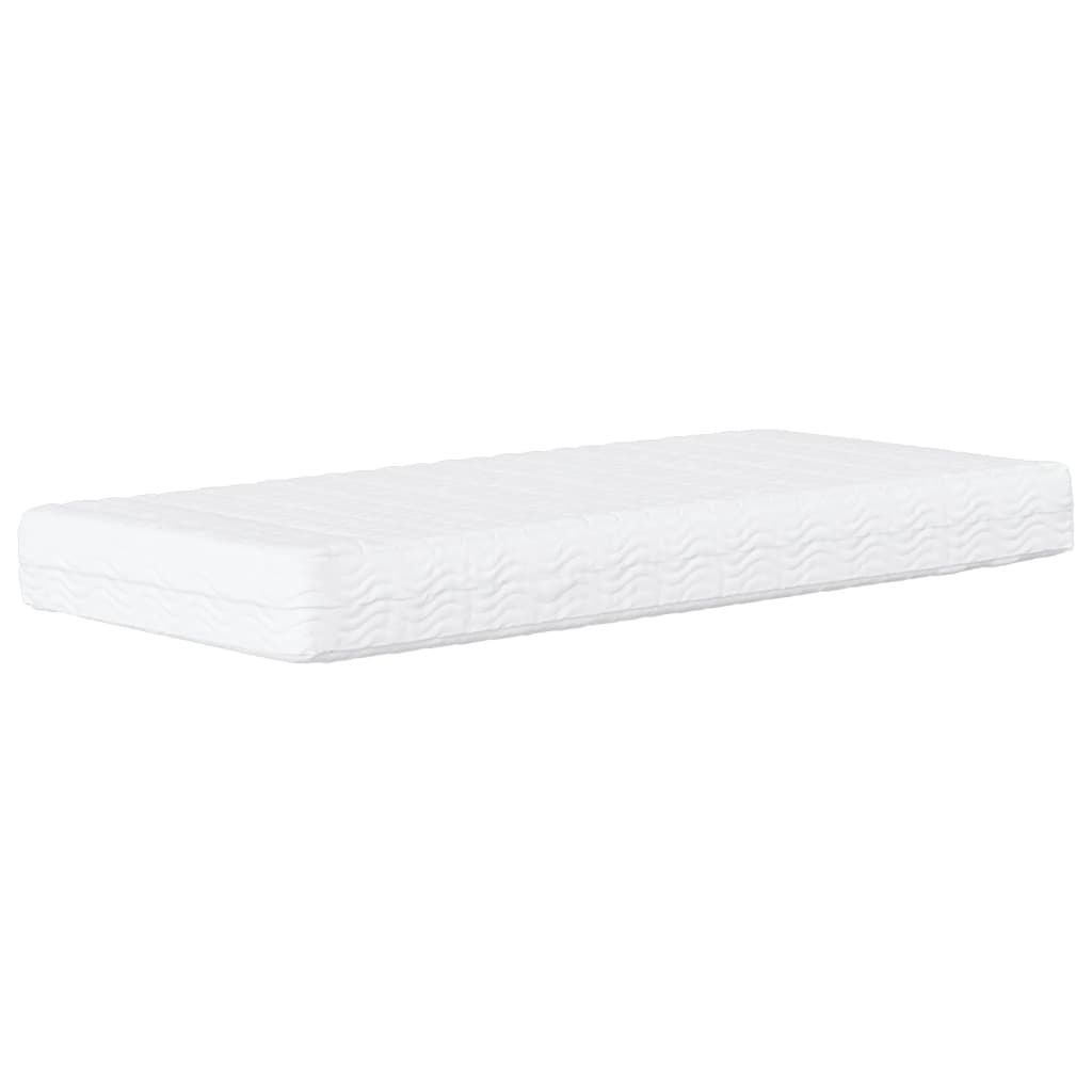 Lit avec matelas gris foncé 80x200 cm tissu Lits & cadres de lit vidaXL   