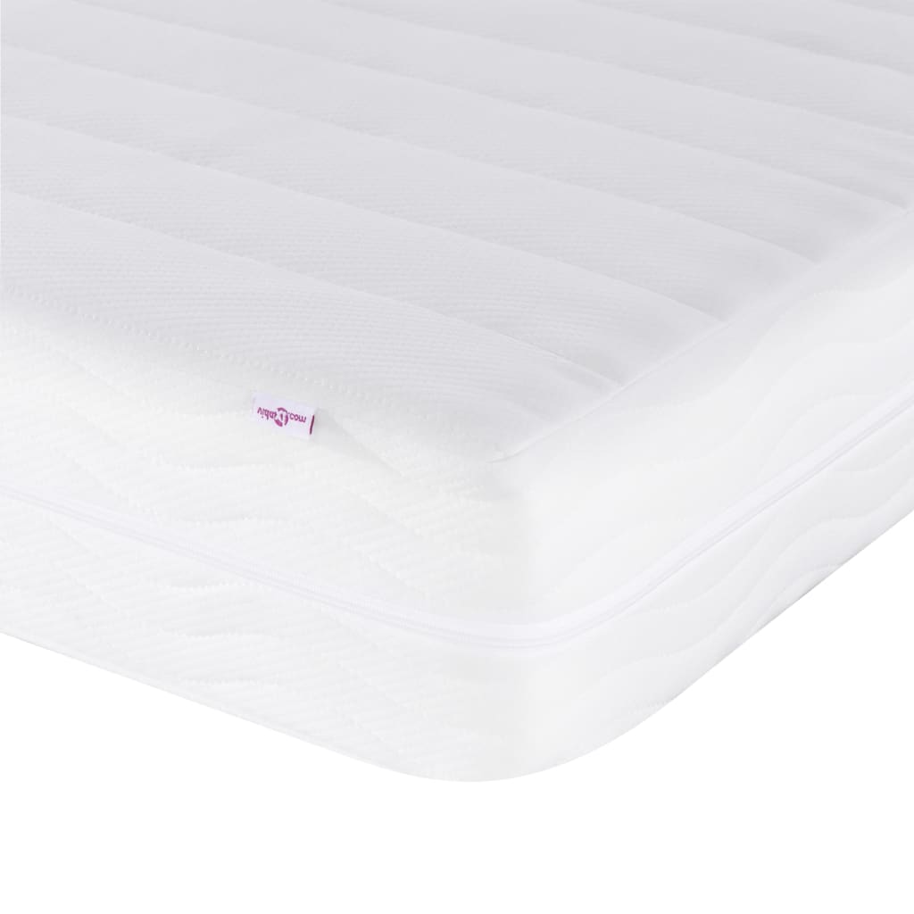 Lit avec matelas gris foncé 80x200 cm tissu Lits & cadres de lit vidaXL   