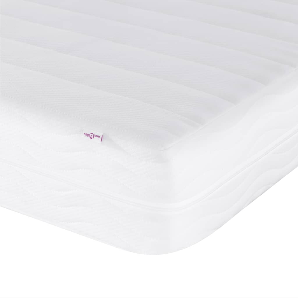 Lit avec matelas gris clair 80x200 cm velours Lits & cadres de lit vidaXL   