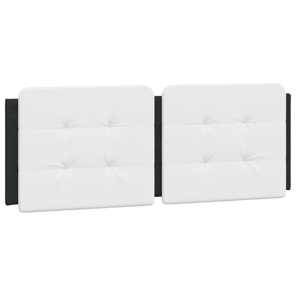 Cadre de lit avec lumières LED noir blanc 120x200 cm similicuir Lits & cadres de lit vidaXL   