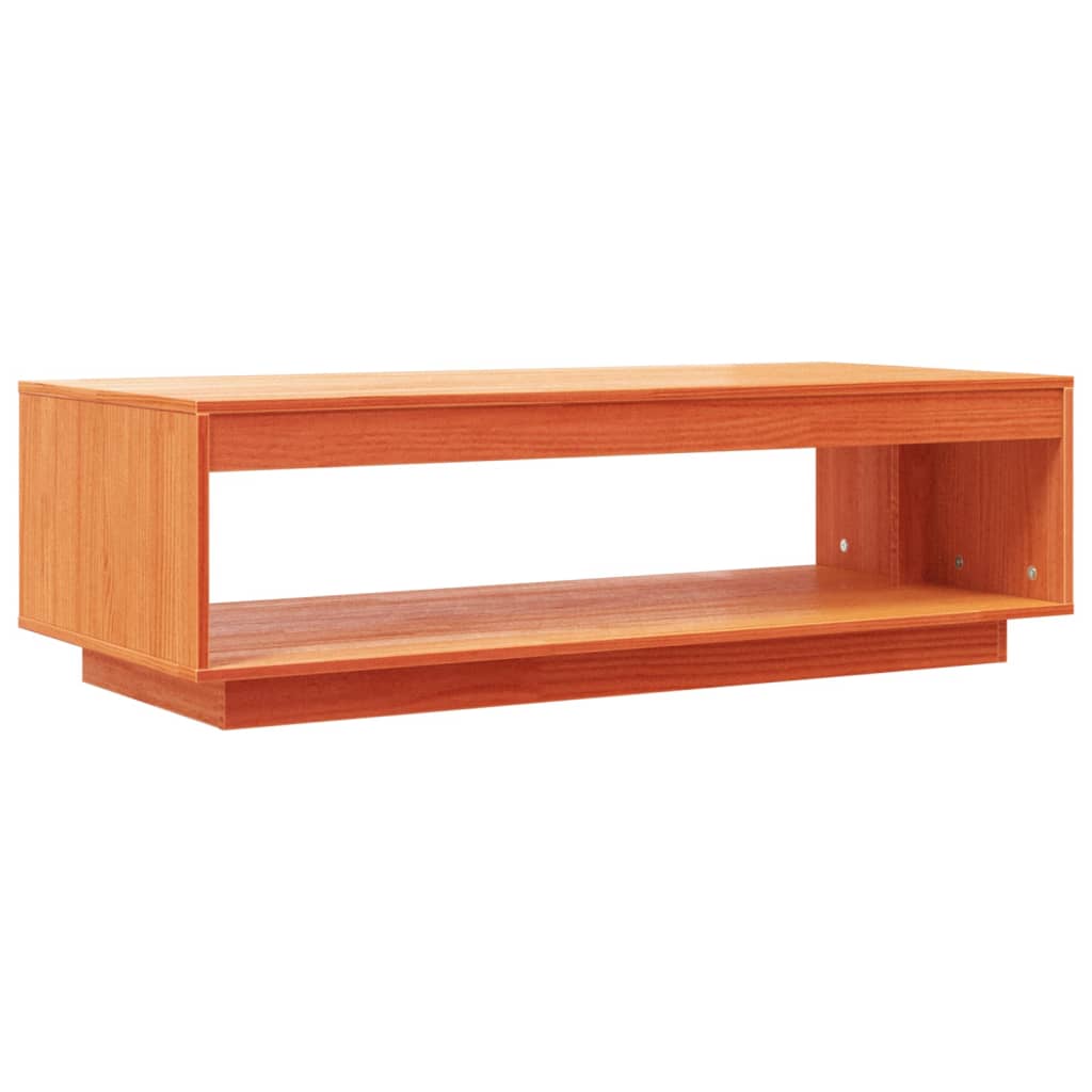 Table basse cire marron 110x50x33,5 cm bois massif de pin Tables basses vidaXL   