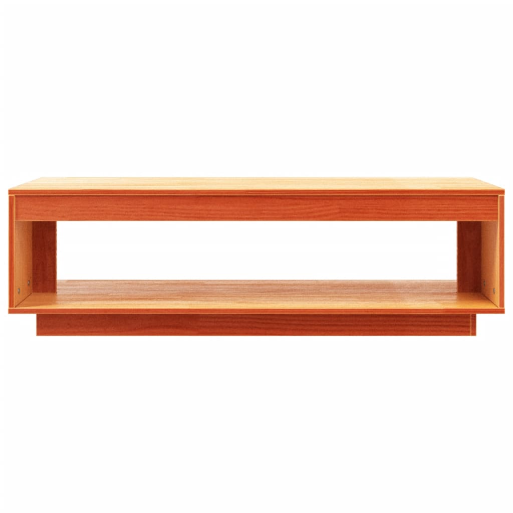 Table basse cire marron 110x50x33,5 cm bois massif de pin Tables basses vidaXL   