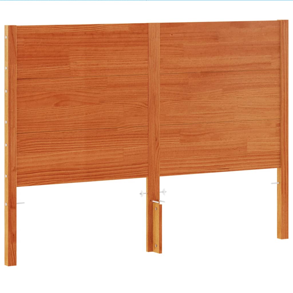 Tête de lit cire marron 135 cm bois massif de pin Têtes et pieds de lit vidaXL   