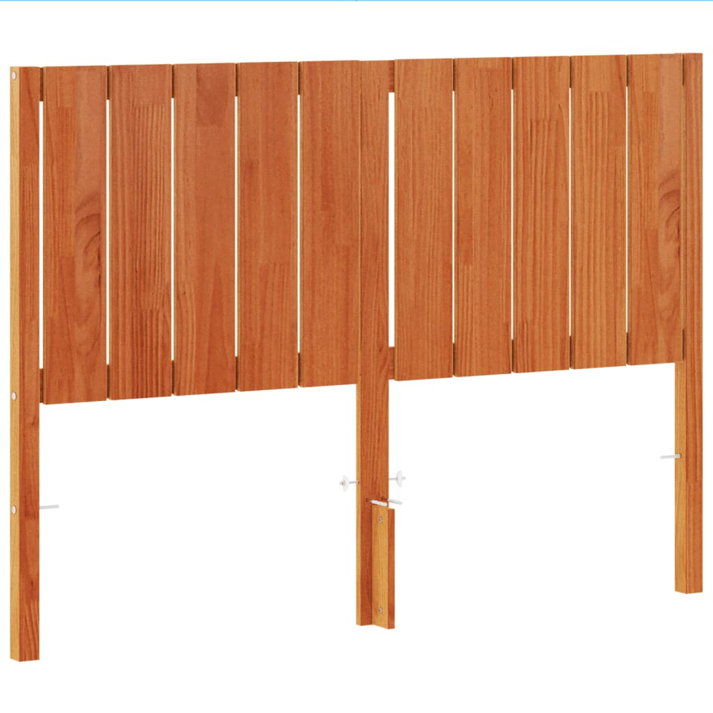 Tête de lit cire marron 135 cm bois massif de pin Têtes et pieds de lit vidaXL   