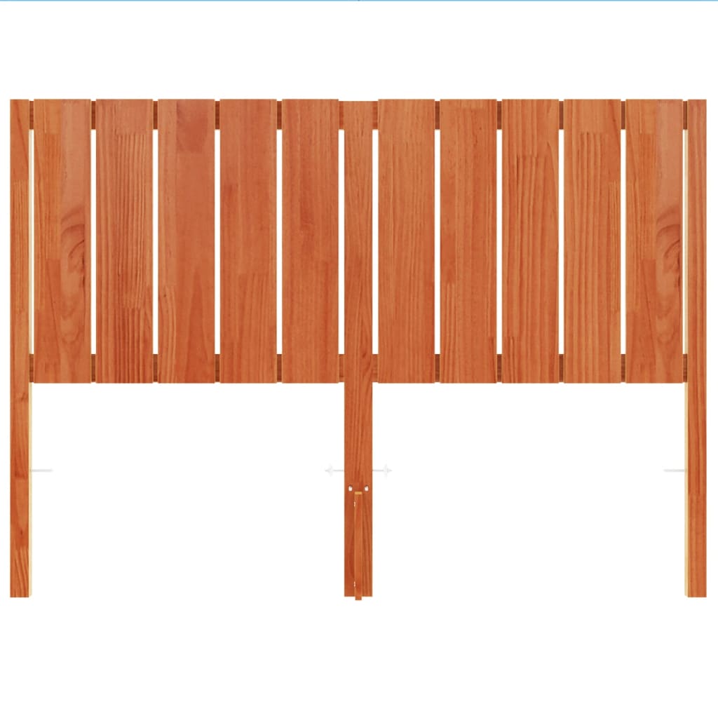 Tête de lit cire marron 135 cm bois massif de pin Têtes et pieds de lit vidaXL   