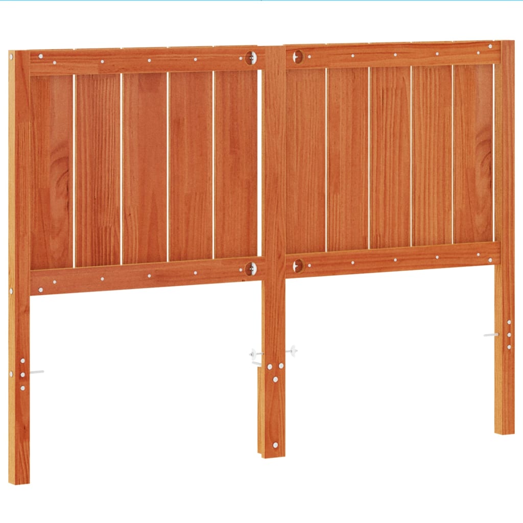 Tête de lit cire marron 135 cm bois massif de pin Têtes et pieds de lit vidaXL   