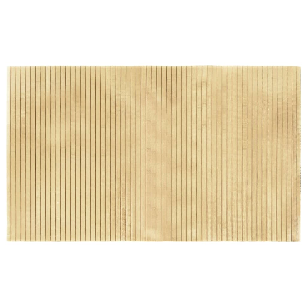 Tapis rectangulaire naturel clair 60x100 cm bambou Tapis vidaXL   