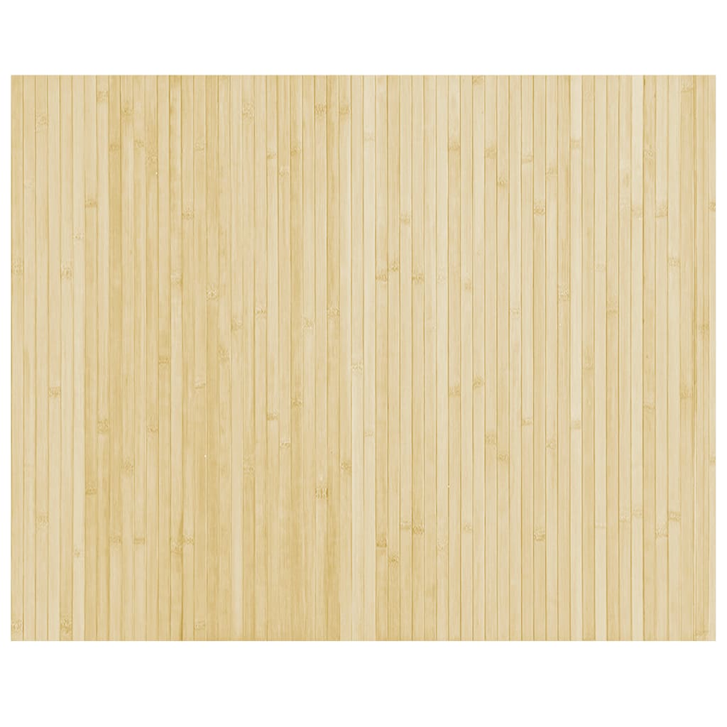 Tapis rectangulaire naturel clair 80x100 cm bambou Tapis vidaXL   