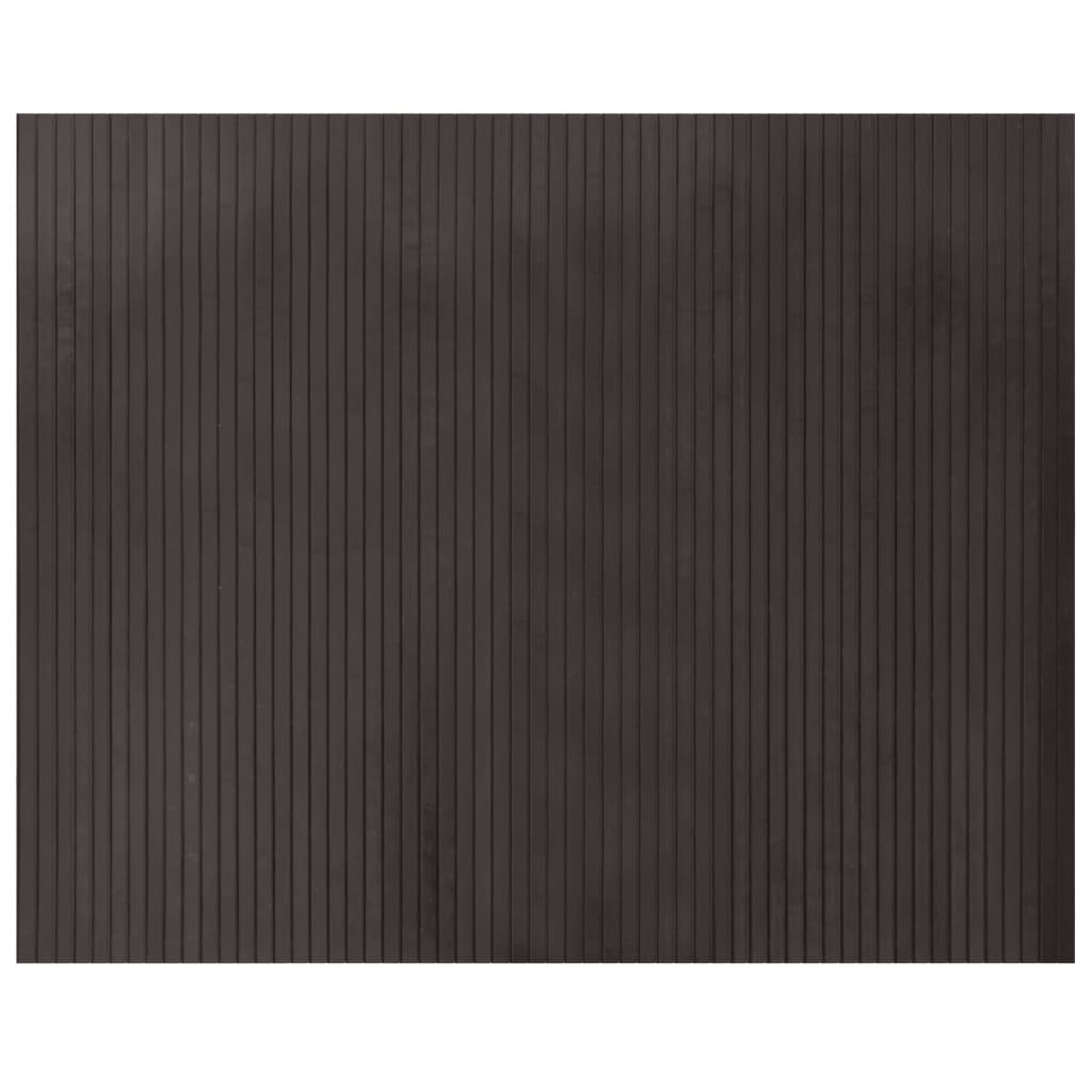 Tapis rectangulaire marron foncé 80x100 cm bambou Tapis vidaXL   